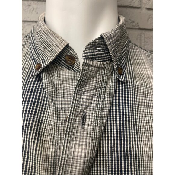 Carhartt Relax Fit Plaid Short Sleeve Button Down Men Shirt Size XL - Picture 4 of 10